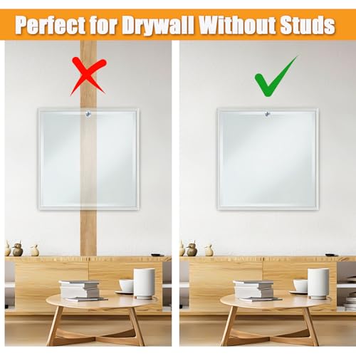 Image of KURUI 110Pcs Self Drilling Drywall Anchors with Screws Kit, Metal & Heavy Duty Grip Anchors for Wall, Sheetrock, Assorted Sizes for Picture Frames, Shelves & Home Decor