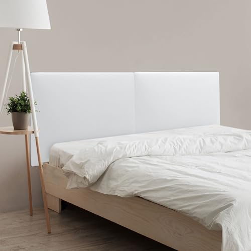 DHOME Cabecero Tapizado Liso de Polipiel