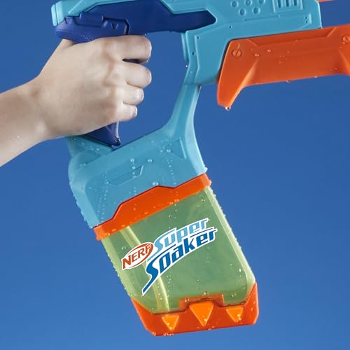 Nerf Super Soaker Dunk-Fill Wasserblaster 2er-Pack, einfaches und schnelles Befüllen des 300 ml-Tanks, Wasserspielzeug für spannende Schlachten im Doppelpack, Outdoorspiel für Kinder ab 6 Jahren