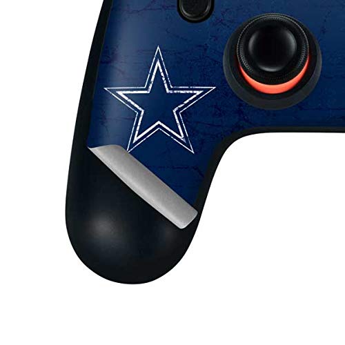 Skinit Decal Gaming Skin Compatible with Google Stadia Controller - Officially Licensed NFL Dallas Cowboys Distressed Design