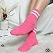 Geyoga 6 Pairs Fuzzy Socks for Women Gifts Winter Cozy Fluffy Slipper Socks Valentines Gift for Men(Pink Series,Simple Style)