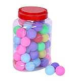 LIOOBO 60pcs Bunte Tischtennisbälle Tischtennis Farbe Übungsbälle 40mm Trainingsball Tischtennisbälle für Studenten