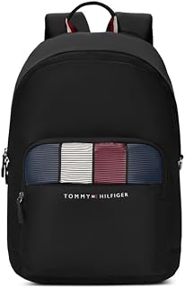 Tommy Hilfiger Unisex Laptop Backpack Amulet | 15 Inch Laptop Compartment | Fashionable Stripe Print | Trolley Sleeve | 21... Price In India