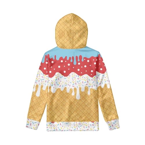 Image of Coloranimal Unisex Girls and Boys Long Sleeve Hoodies Hoody Athletic Pullover Sweatshirts Tops Age 6-16year