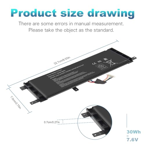 Image of Fancy Buying New B21N1329 Laptop Battery for Asus X403 X403M X403MA X503M X502CA X453 X453M X453MA X553 X553M X553MA - 7.6V 30Wh