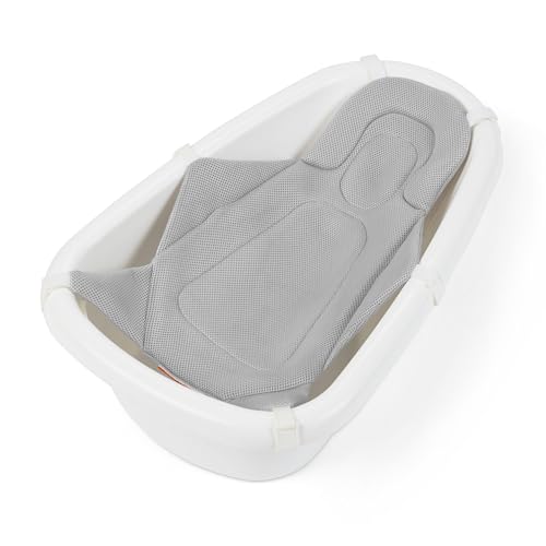 Image of Regalo Baby Basics 3-in-1 Grow with Me Baby Bathtub with Foam Padded Air Mesh Sling, Adjustable Infant Bath Tub for Newborn to Toddler, Baby Bath Seat Support, Easy Clean with Drying Hook