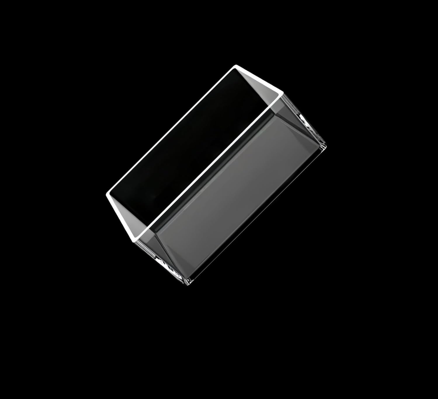 50mm x 30mm x 20mm U-V Transmission Clear Quartz Crucible Dish - Silica Tray for Laboratory & Semiconductor Applications