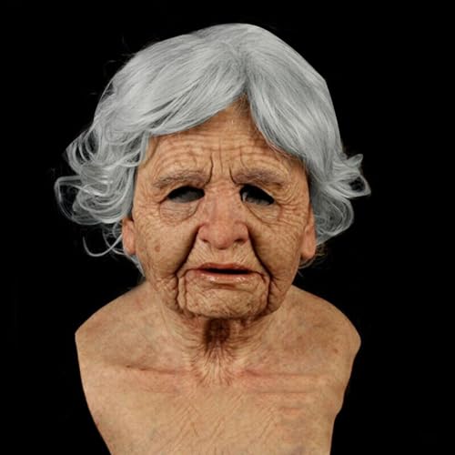 Masque Halloween effrayant femme taille unique pour costume de monstre terrifiant et bal masqué