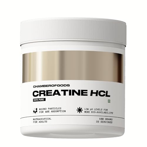 Image of Chamberofgods Creatine HCL | 100% Pure Unflavoured | 33 Servings