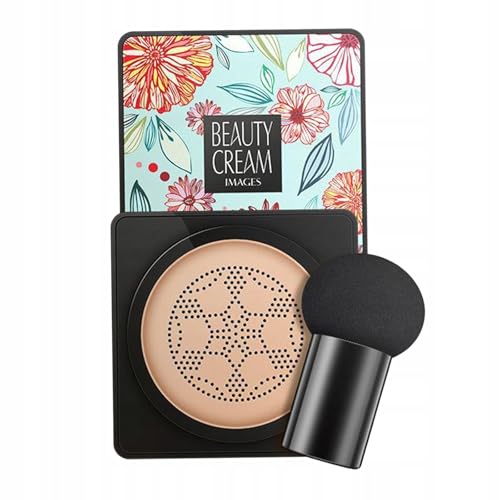 BB Cream Liquid Foundation Cushion Maquillaje Color Marfil 02, Crema Hidratante Tinta Con SPF, Opacidad Ligera Para Tez Natural, Hidratante Y Refinador De Poros