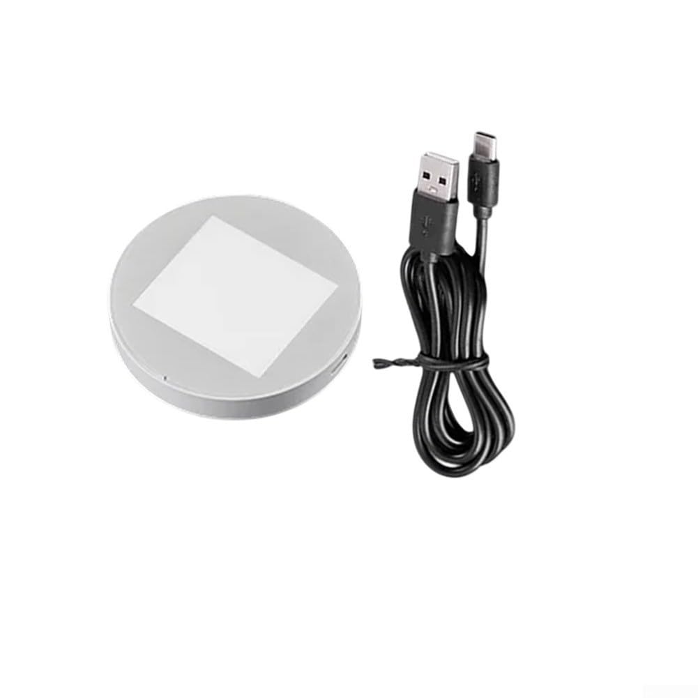Oniissy Mikroskop-Unterlicht, durchlässiges LED-Licht, LCD-Digital-Mikroskop-Beleuchtung, einstellbare Helligkeit, durchlässige Lichtquelle (A)