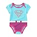 WARNER BROS DC Comics Girls Short Sleeve Bodysuit 5 Pack for Newborn and Infant