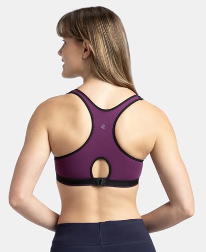 Image of Jockey 1378 Active Bra | Wirefree | Padded | Full Coverage | Racer Back | Super Combed Cotton Elastane Fabric