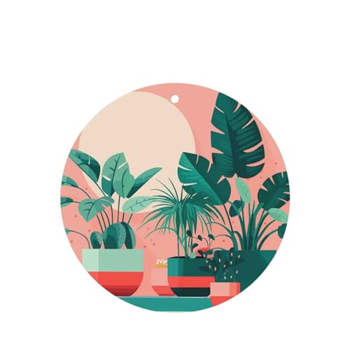 Hojas aromáticas para auto con diseño de plantas verdes miniatura 1