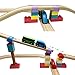 Wooden Train Track Accessories, 40 pcs Wooden Track Connector, Compatible with All Major Brands Wood Train Track, Christmas Birthday Gift for Boys Girls, Train Toys Expansion Pack for Kids Ages 3+
