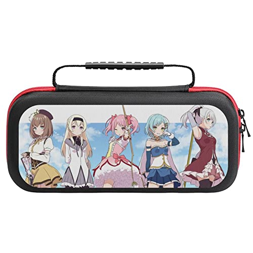 Switch ケース 魔法少女まどか まどマギ 薄型 スイッチ ケース 可愛い スイッチ専用ケース 大容量 Switchカバー Switch専用キャリーケース 持ち手付き スイッチポーチ 耐衝撃 収納バッグ スイッチカバー Joy-Con 収納ケース 20
