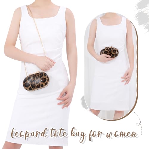 Bolso pequeño de noche con estampado de leopardo para mujer miniatura 2