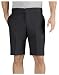 Dickies Men's 11 Inch Slim Fit Stretch Twill Work Short, Black, 30