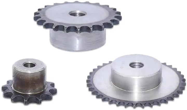 Mechanical Roller Chain Sprockets Tooth Roller Chain Sprocket,1Pcs 25-28 Tooth 06B Chain Drive Sprocket Carbon Steel Chain Gear Pitch 9.525mm Industrial Sprocket Wheel(25 Teeth)