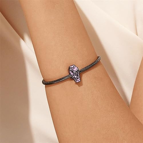 GNOCE Halloween Bat Coffin Charms for Bracelet 925 Sterling Silver Bead Charms for Bracelet/Necklace Jewelry Gift For Women Mother's Day3