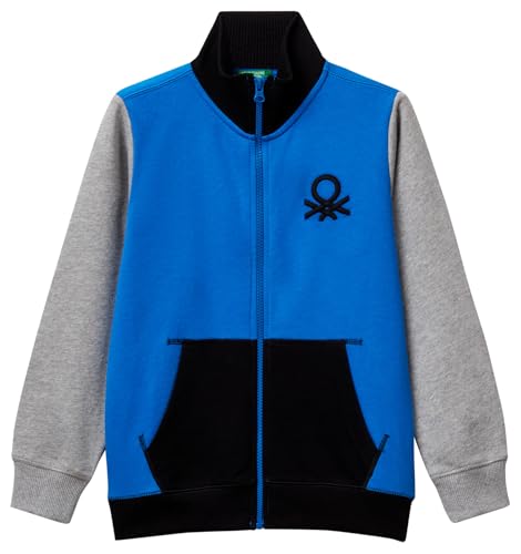 United Colors of Benetton Giacca M/L 3J68C501B Maglia di Tuta, Multicolor, 120 cm Bambino