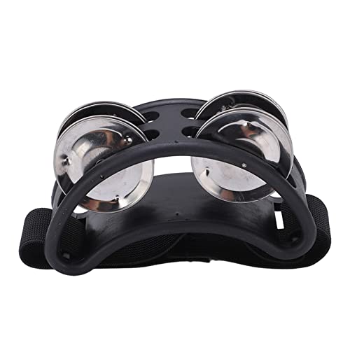 Tambourine, Portable Feet Bell Percussion Instrument Easy Playing Durable For Party For Karaoke #TOP6