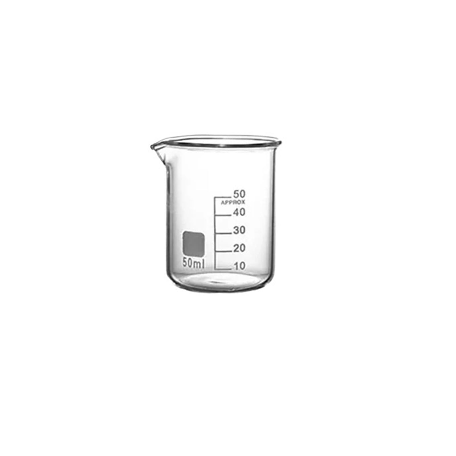 Becher in vetro borosilicato da laboratorio, becher graduati da cucina, misurino in vetro, chimico(500ml)