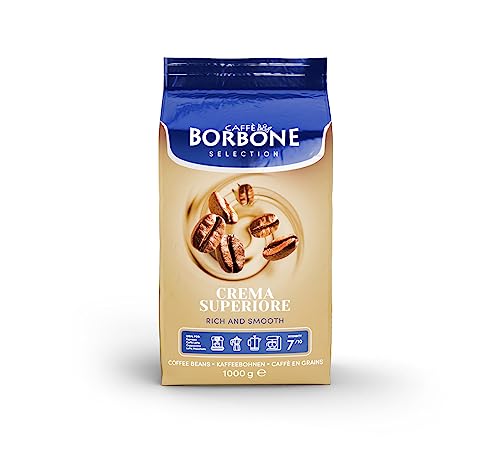 Caffè Borbone Crema Superiore Espresso Coffee Beans 2.2 Pound (Pack Of 1), Fine Selection Of Premium Arabica And Robusta Blends With Toasted Almonds And Brown Sugar Flavor, Creamy And Smooth #TOP5
