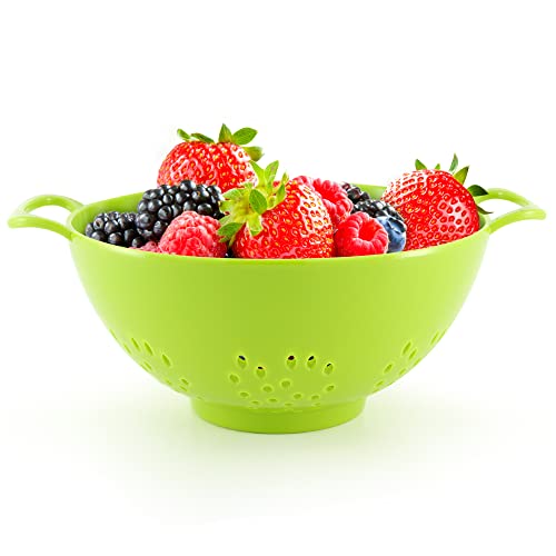 Meadow Lane Goods 6-Inch, 3 Cup Personal Colander With Dual Handles For Fruit & Vegetable Portion Control (1 Pack, Green) #TOP11