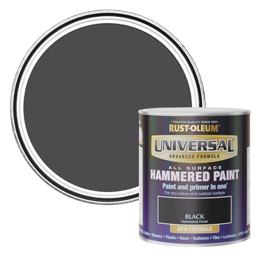 Rust-Oleum Universal All Purpose Paint & Primer Hammered Black 750ml