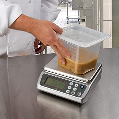 San Jamar Scdg33Wd Digital Waterproof Food/Kitchen Scale With Memory Recall, 33 Lb Capacity, Stainless Steel #TOP3