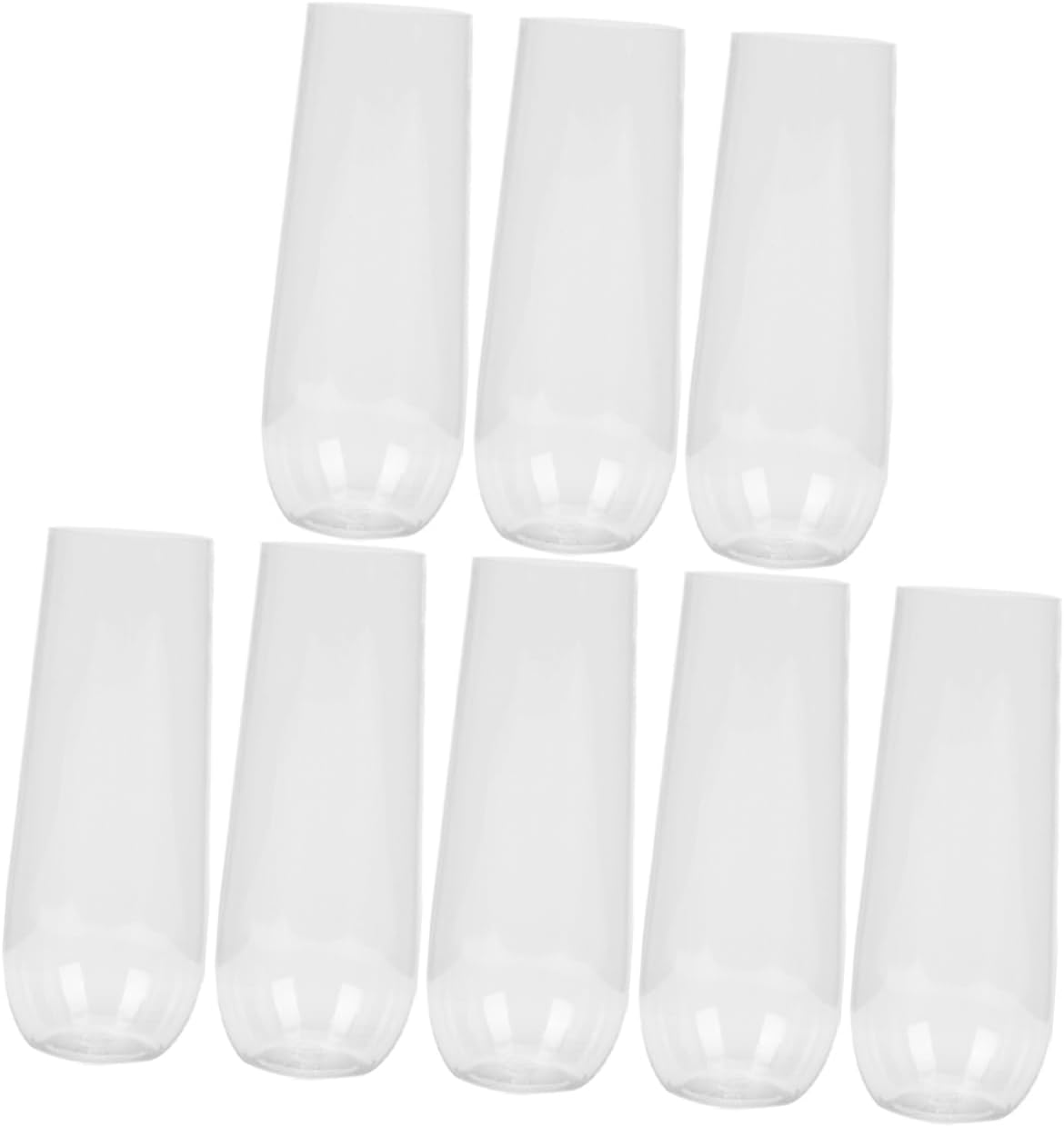 Garneck 24pcs Unbreakable Plastic Wine Cups Creative Drinking Glasses for Juice Whiskey and More for Parties Home and Events Fun Design