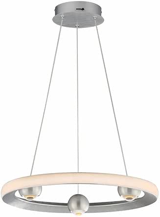 ET2 Nodes - 24W 1 LED CCT Select Ring Pendant-2.75 Inches Tall and 18 Inches Wide-Brushed Aluminum Finish