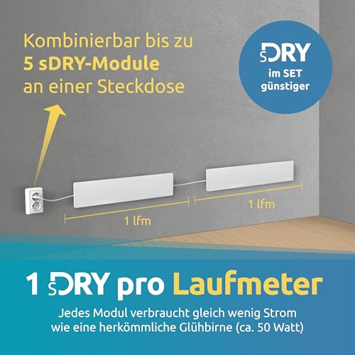ELIAS Schimmel Dry - Schimmelentferner Wand & Bad -ohne Chemie für immer Schimmelfrei - Die Alternative zum Schimmelspray und zur Schimmelfarbe innen Weiß - Anti Schimmel jeden Raum