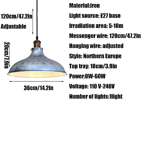 Lámpara industrial retro E27 para transformar techos oscuros de áticos en rincones acogedores 8