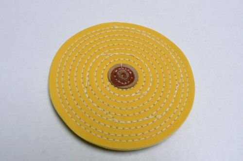 Knife Edge Muslin Razor Buff 6” Yellow Treated Wheel