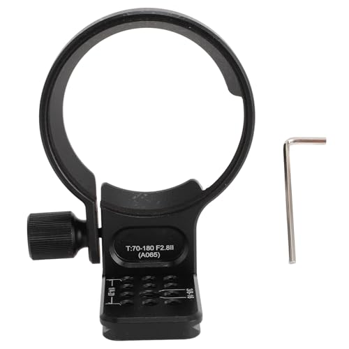 Lens Collar Tripod Mount for T70 180 F2.8, Aluminum Alloy Material, Lightweight and Portable, 70mm Arca Type Quick Release Plate, Stabilize and Balance Lens, Fit 1/4 3/8 Inch