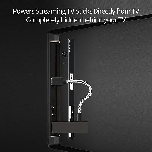 Cabo USB para Fire Stick, adaptador de cabo de alimentação USB para Fire TV Stick Power Streaming TV