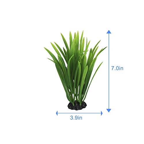 Yojoe Aquarium Plants Aquarium Decor Plastic Plants Fish Tank Decoration Aquarium Plant Set Green Plants, Aquarium Green Plants Set 5 Pieces #TOP5