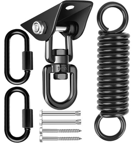 Deckenhaken Hängesessel Schwingfeder 360° Drehbar Schwerlast Edelstahl...