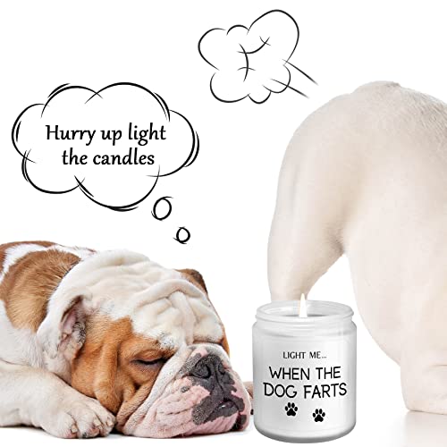 Dog Mom Gifts For Women, Funny Birthday Christmas&Thanksgiving Day Warm Gift For Pet Lovers Best Friends Girlfriend Sisters Female Coworker Relaxing Presents Lavender Candle #TOP4