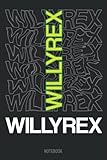  Willyrex Merch Kids Composition Notebook: TheWillyrex nice green text Willyrex with wavy background Wide Ruled Composition Notebook 6\" x 9\" (110 Pages)