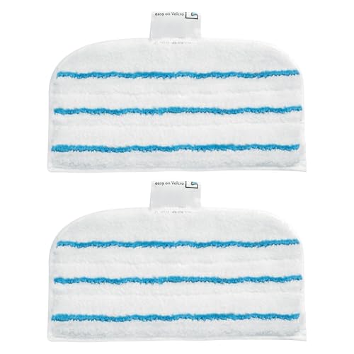 BLACK+DECKER Tampon de Remplacement pour Balai Vapeur AutoSelect (Paquet de 2) avec Technologie Easy-Glide, FSMP20-XJ