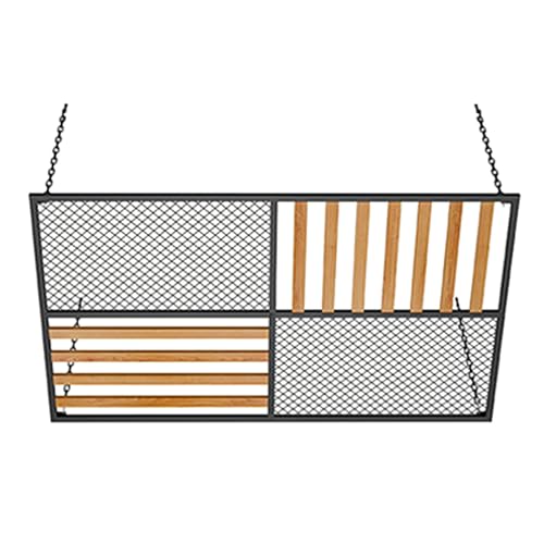 YJEUZCD Soffitto Piastrelle Pannelli, Metallo Decorativo Gridwall per Visualizzazione, Filo Griglia Privacy Schermo al Coperto Partizione, Barre Tetto della Casa Tassello(70x95cm)