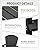 SUUNYN Tall Adirondack Chairs Set of 2, HDPE High Adirondack Chairs with Double Removable Trays, All Weather Outdoor Barstools for Patio, Balcony, Backyard, Deck and Garden, Black