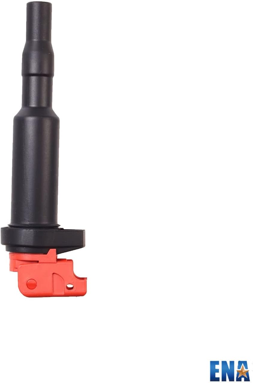 ENA Set of 4 Red Ignition Coil with 4 Spark Plug Compatible with BMW 228i 320i 328i 335i 428i 435i 528i 535i X1 X3 X5 X6 Z4 2011-2019 Replacement for 12137562744
