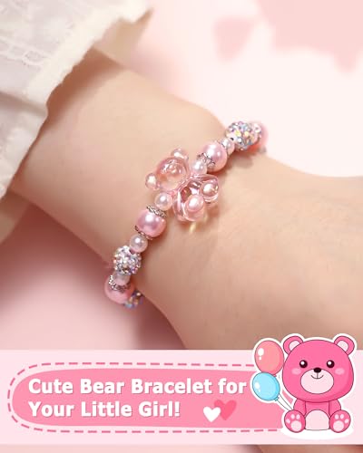 Image of First Day of Kindergarten /Preschool Gift Back to School Gifts for Girls Bear Bracelet