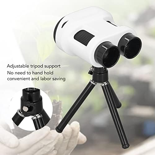 Handheld Digital Microscope Telescope for Kids, USB Kids Microscope Camera with Portable Tripod, 6 Specimens Telescope, 2 LCD 200X Electronic Binoculars, Gift for Children (White) 4 415fcib b4L. AC