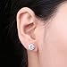 JewelryPalace Round Cut 2ct Cubic Zirconia Solitaire Stud Earrings for Women, 925 Sterling Silver 14k White Gold Plated Earrings for Her, Classic Simulated Diamond Earrings Jewelry Sets