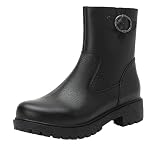 Alegria Womens Shera Coal Leather Mid Calf High Ankle Boots 5-5.5 M US